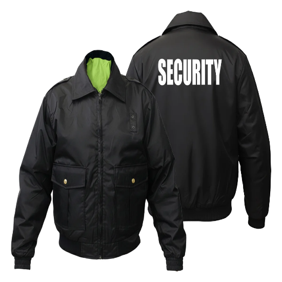 Stars Uniform High Visibility Water Resistant Reversible Security Jacket - Factory Seconds