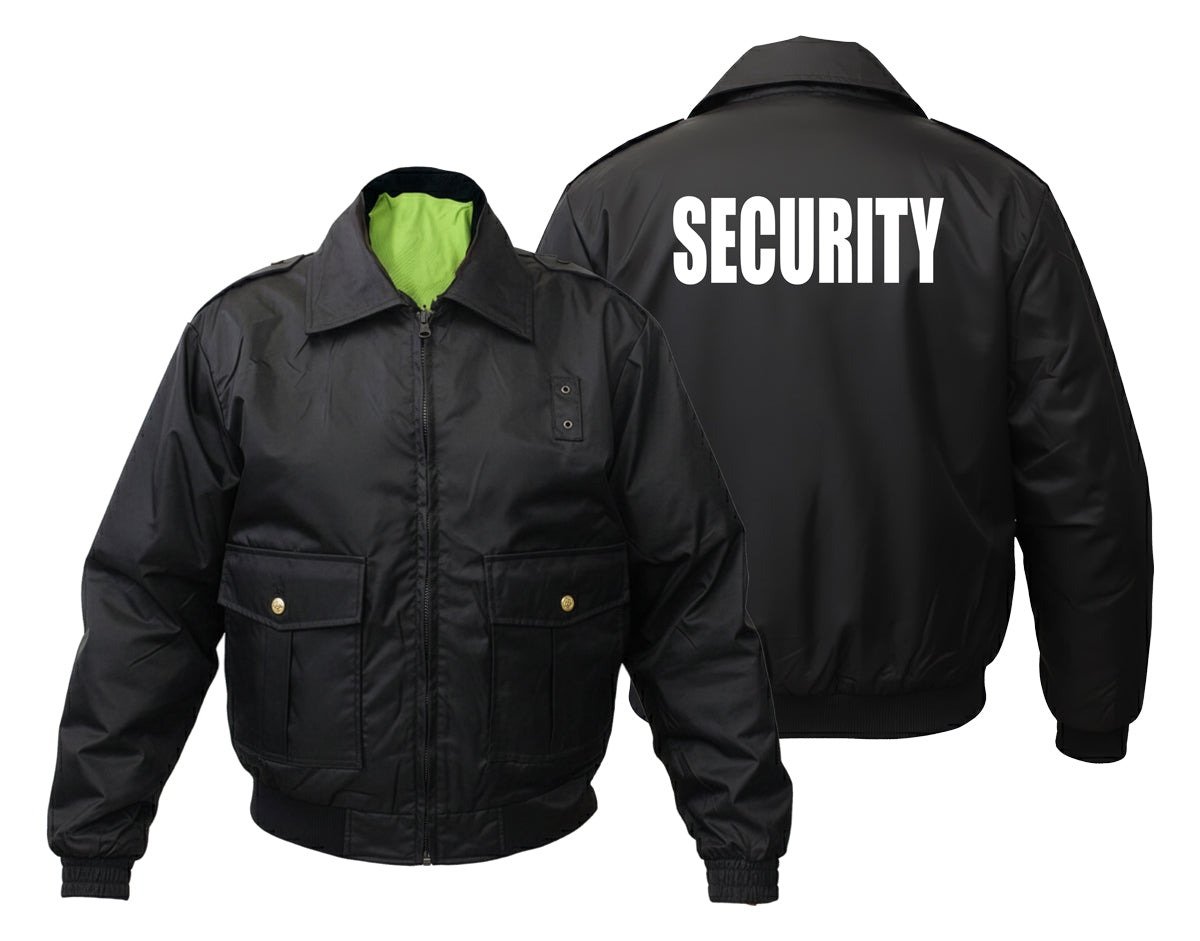 Stars Uniform High Visibility Water Resistant Reversible Security Jacket - Factory Seconds