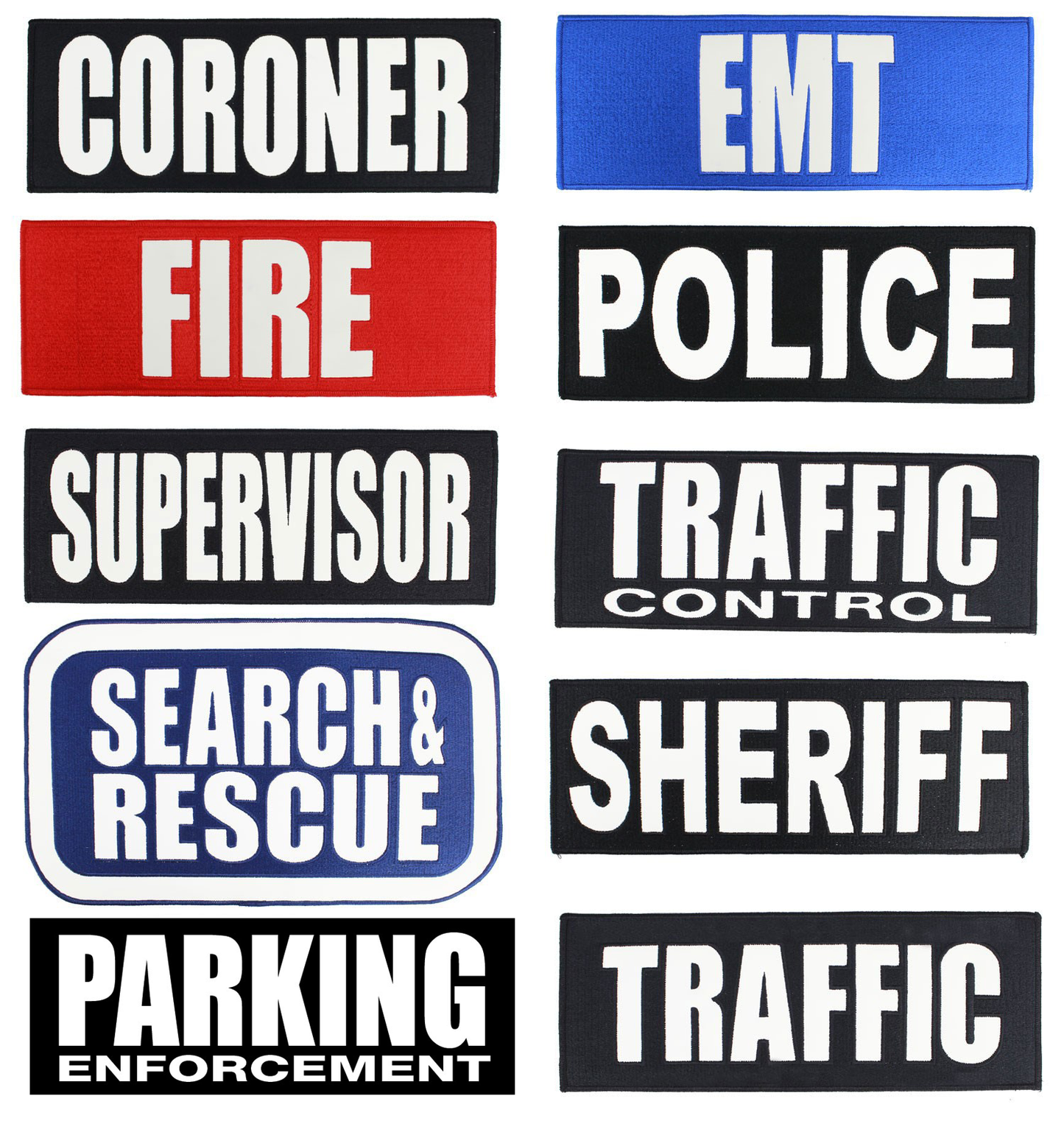 White Reflective Emblem