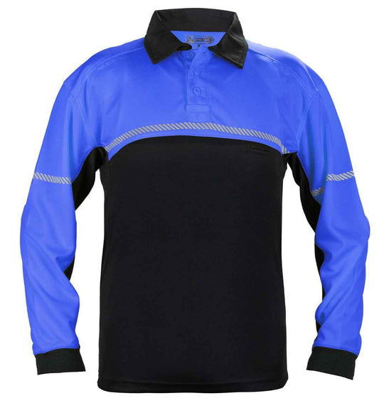 Stars Uniform 100% Polyester Jersey Knit Long Sleeve Bike Patrol Polo Shirts