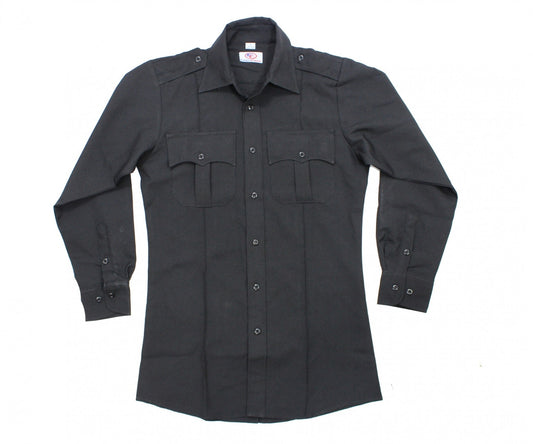 Stars Uniform 100% Polyester Long Sleeve Zippered Uniform Shirts - Alternate View