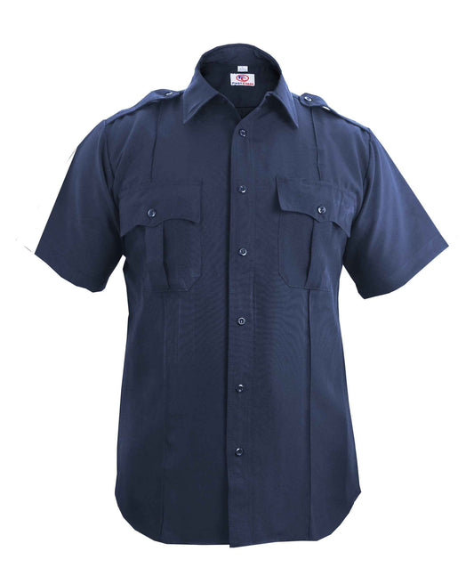 Stars Uniform 100% Polyester Short Sleeve Zippered Uniform Shirts