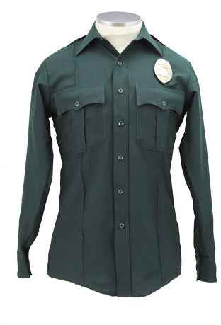 Stars Uniform Elbeco Textrop Spruce Green Long Sleeve Uniform Shirt For Women