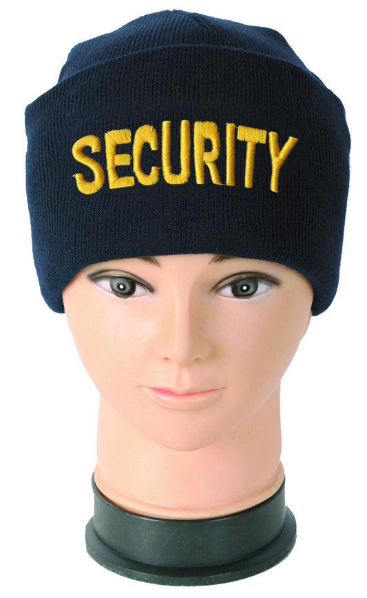 Stars Uniform Embroidered Beanies with ID (Security, Police, Sheriff) - Alternate View