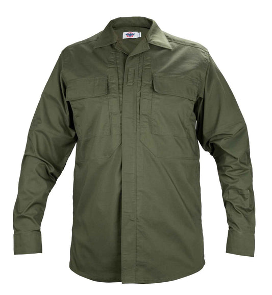 Stars Uniform Long Sleeve Zippered Tactical Poly Cotton Rip-Stop BDU Shirt