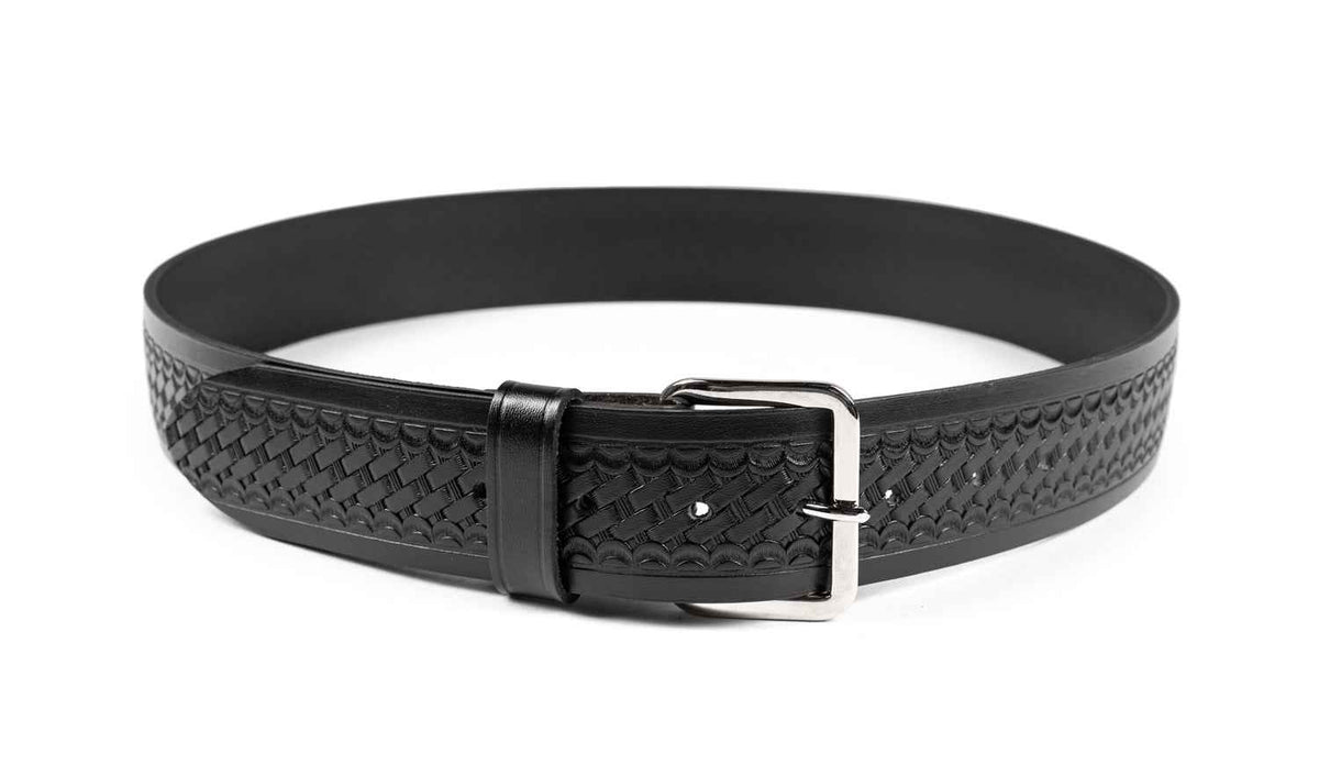 Stars Uniform Ryno Gear 1.5" Basket Weave Leather Trouser Duty Belt
