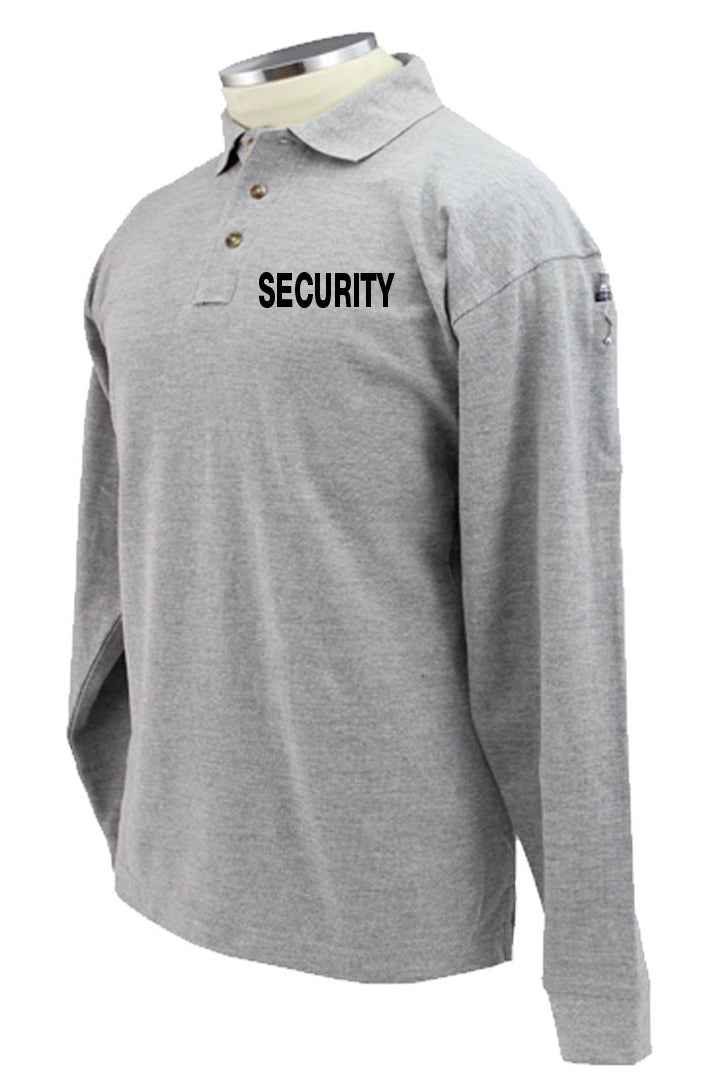 Stars Uniform Security Poly Cotton Tactical Long Sleeve Polo Shirt