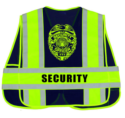 Stars Uniform Security Reflective Duty Vests (Dark Navy) - Alternate View