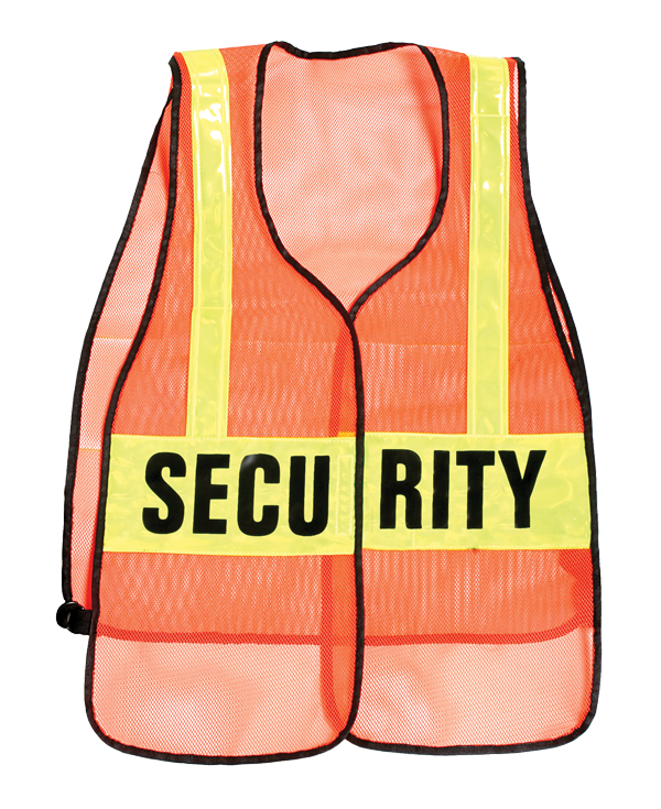 Stars Uniform Security Reflective Vest (Red, Orange, Green) - Detail View 5