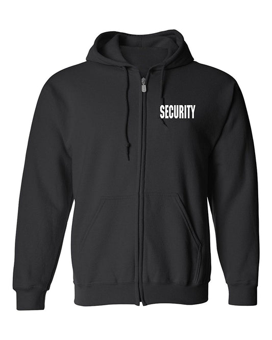 Stars Uniform Security Zippered Hoodie Sweater - Alternate View