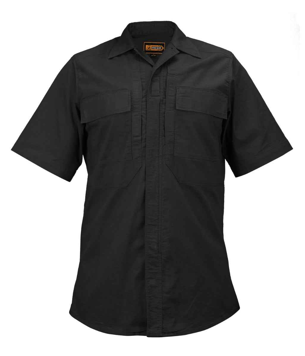 Tactical Poly Cotton Rip-Stop BDU Short Sleeve Zippered Shirt
