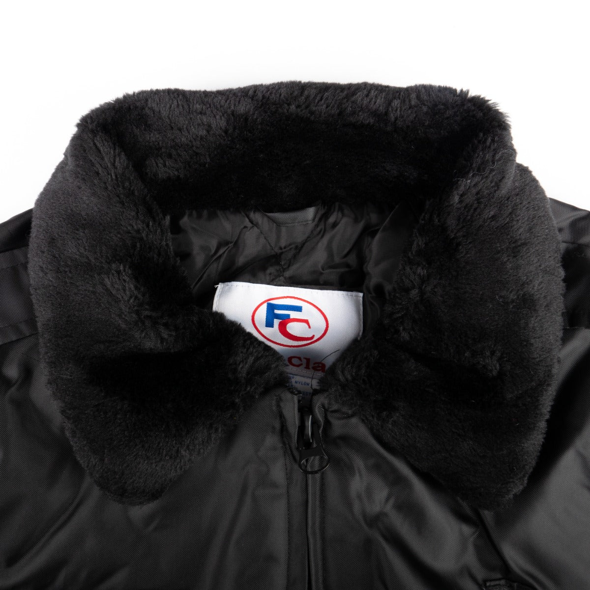 Watch-Guard Bomber Jacket (Black) - Faux fur collar