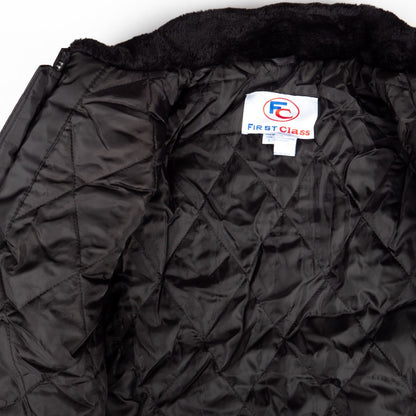 Watch-Guard Bomber Jacket (Black) - Polyester fiber filling