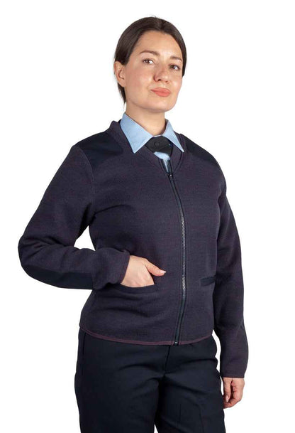Unisex Fleece-Lined Zip Front Sweater