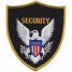 E07 - Security Shoulder Emblem (White/gold On Black/gold) +$0.99