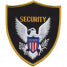 E07 - Security Shoulder Emblem (White/gold On Black/gold) +$0.99