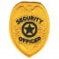 E26 - Security Officer Chest Emblem (Black On Gold)