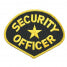 E54 - Gold On Black Security Officer Shoulder Patch +$0.99