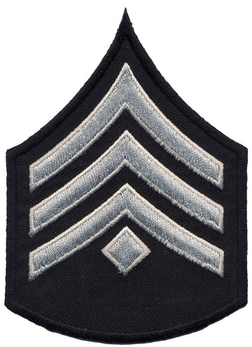 LAPD Silver on Black Chevrons (Pair)