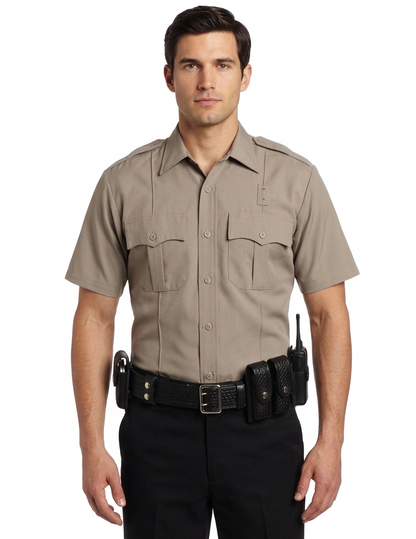 Poly Rayon Short Sleeve Uniform Shirt