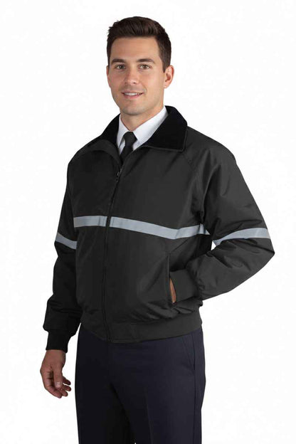 Men's Three Season Jacket with Reflective Taping