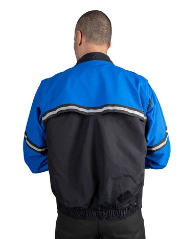 Water Proof Zip-Off Sleeve Bike Patrol Jacket with Removable Liner
