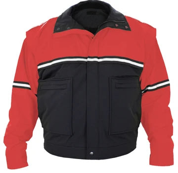 Water Proof Zip-Off Sleeve Bike Patrol Jacket with Removable Liner