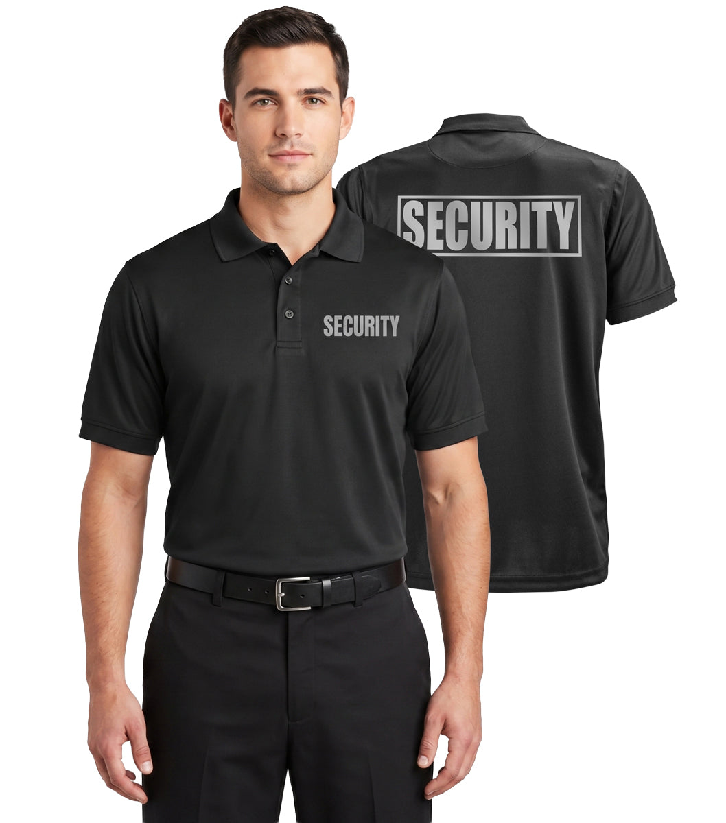 Stars Uniform Tactical Performance Reflective Security Polo Shirt