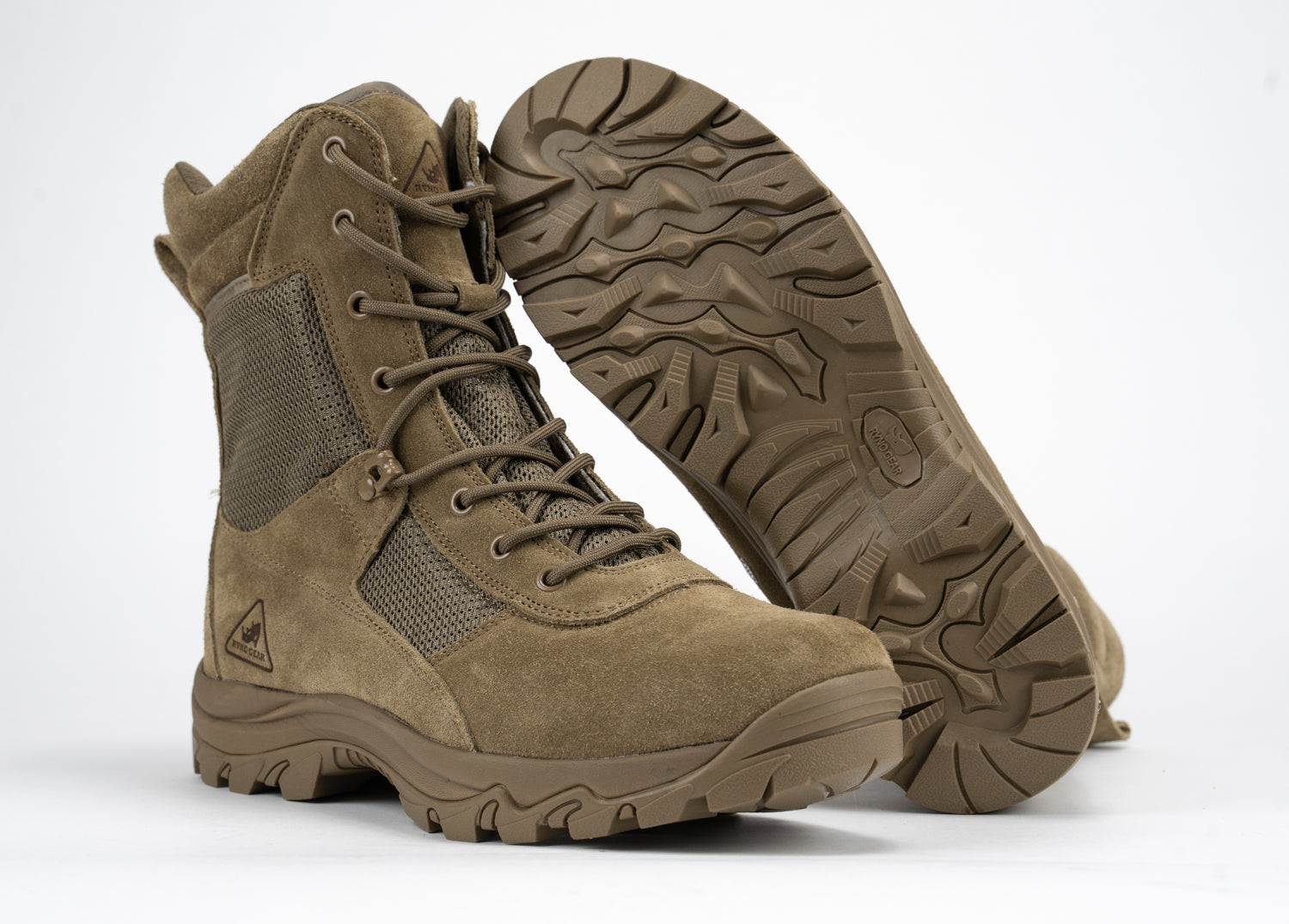 8" CoolMax Ryno Gear Tactical Combat Boots (Coyote)