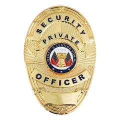 Stars Uniform Security Private Officer Gold Shield Badge