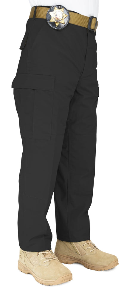 Ripstop Tactical BDU Pants - black angle view