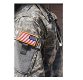 US Flag Patch with Hook & Loop (Velcro)