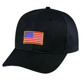 US Flag Patch with Hook & Loop (Velcro)