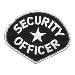 E53 - Security Officer Shoulder Patch (White On Black) +$0.99