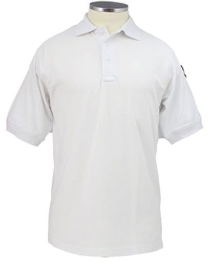 Elbeco/Stars Uniform 100% Cotton/Polycotton Short Sleeve Polo for Men (White) - Primary View