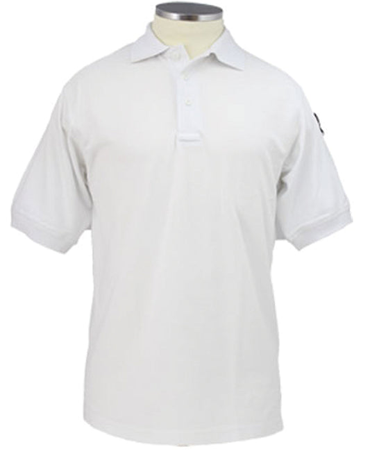 Elbeco/Stars Uniform 100% Cotton/Polycotton Short Sleeve Polo for Men (White) - Alternate View