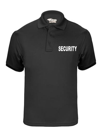 Elbeco/Stars Uniform 100% Cotton/Polycotton Short Sleeve Polos for Men Black with ID - Primary View