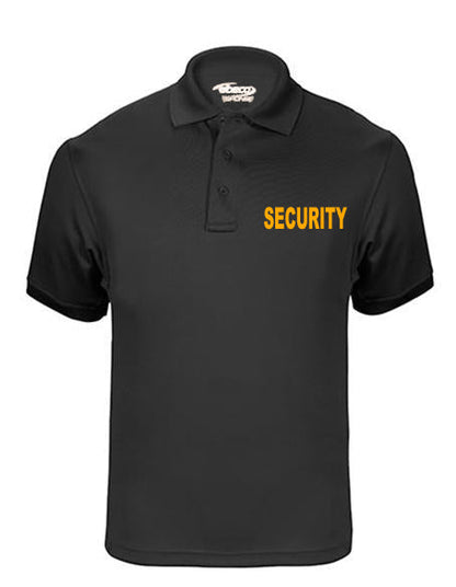 Elbeco/Stars Uniform 100% Cotton/Polycotton Short Sleeve Polos for Men Black with ID - Detail View 28