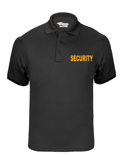 Elbeco/Stars Uniform 100% Cotton/Polycotton Short Sleeve Polos for Men Black with ID - Detail View 2