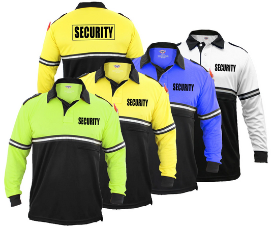 Two Tone Security Long Sleeve Bike Patrol Shirt With Zipper Pocket product image