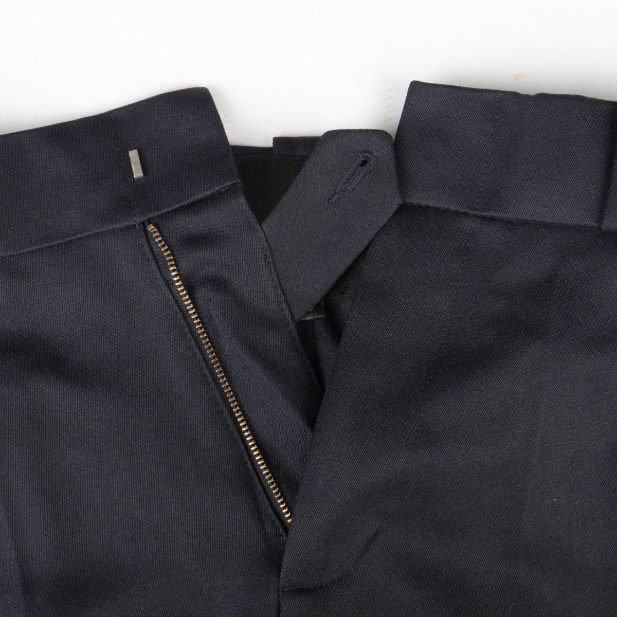 Polyester Elastique Weave Uniform Slacks - Front closure detail