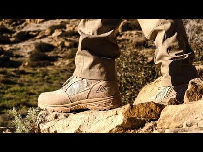 Botas tácticas de combate Ryno Gear CoolMax de 6" (beige)