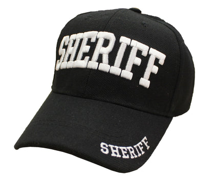 Premium Hat C - Black / Sheriff ID (White)