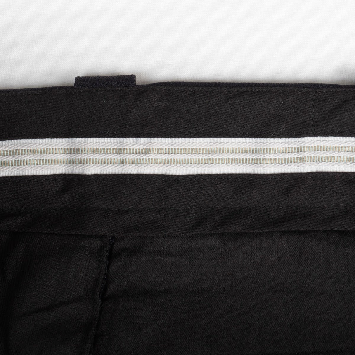 Polyester Elastique Weave Uniform Slacks - Snugtex waistband interlining detail