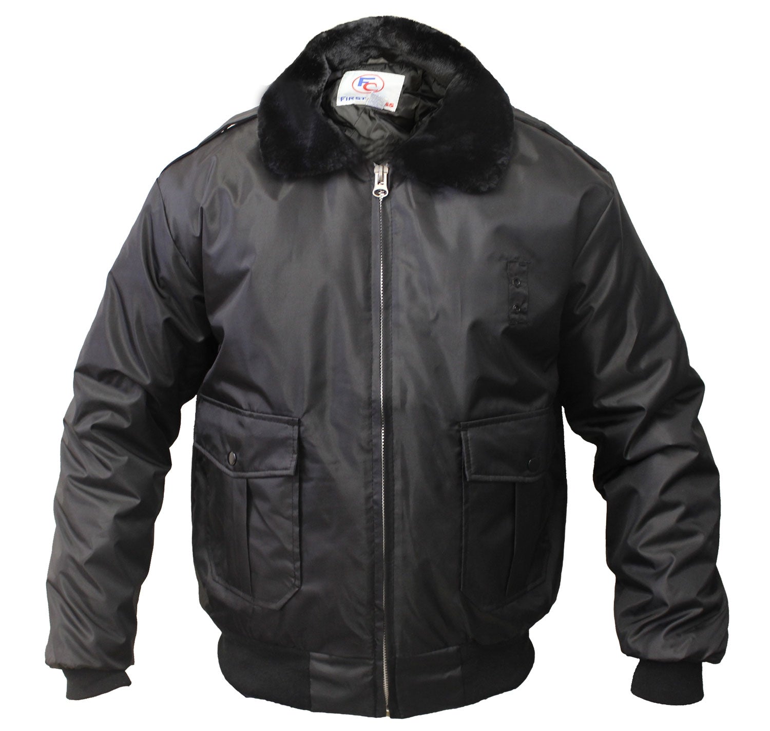 Watch-Guard Bomber Jacket (Black) - Full view