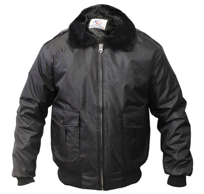 Watch-Guard Bomber Jacket (Black) - Full view