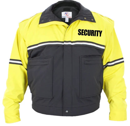 Chaqueta impermeable para patrulla ciclista con mangas desmontables y forro extraíble (Seguridad)