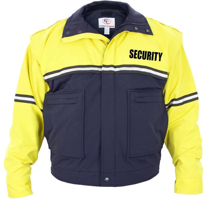 Chaqueta impermeable para patrulla ciclista con mangas desmontables y forro extraíble (Seguridad)