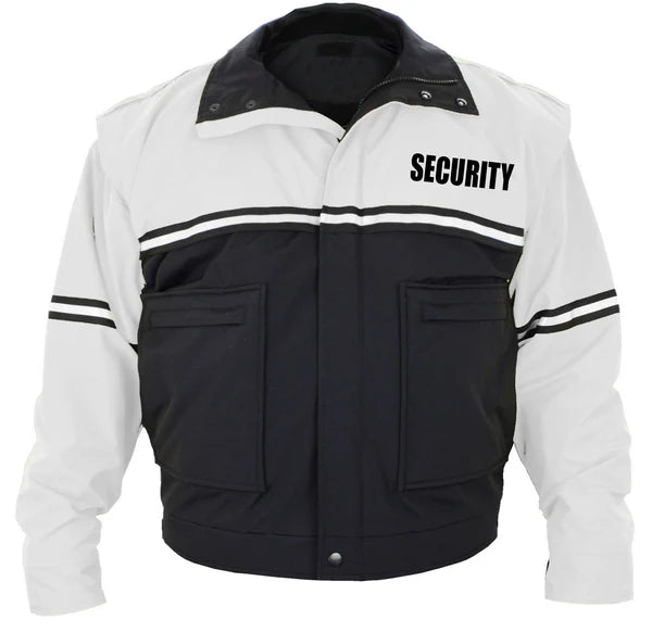 Chaqueta impermeable para patrulla ciclista con mangas desmontables y forro extraíble (Seguridad)