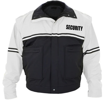 Chaqueta impermeable para patrulla ciclista con mangas desmontables y forro extraíble (Seguridad)